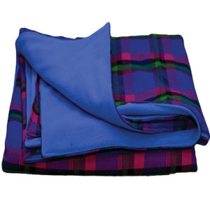 Maasai Blue Shuka Blue Fleece Blanket
