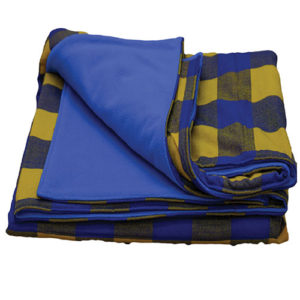 Maasai Blue Shuka Royal Blue Fleece Blanket