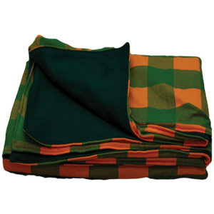 Maasai Bottle Green Fleece Blanket