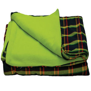 Maasai Luminous Green Fleece Blanket