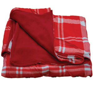 Maasai Red Shuka Red Fleece Blanket