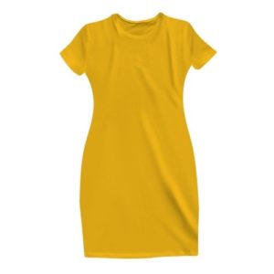 Yellow T shirt Dress