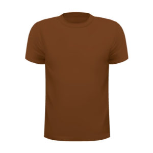 Round Neck T-Shirt Brown