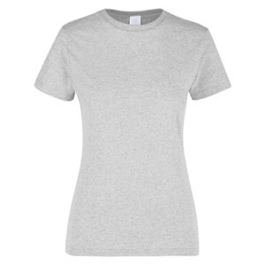 Women Round Neck T Shirt Grey