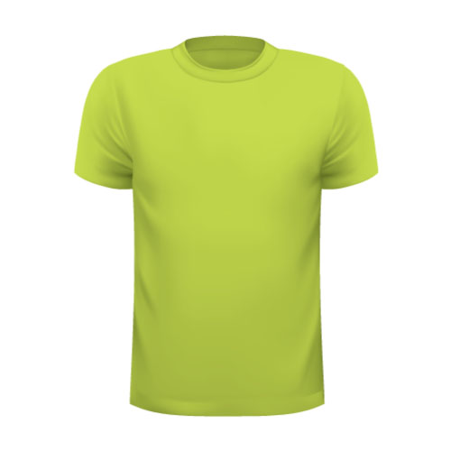 Round Neck T-Shirt Luminous Green - Craft N Stitch