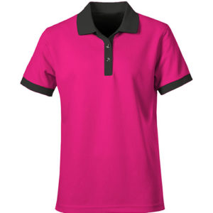 Polo Shirt Mix & Match Pink Body Black Collar