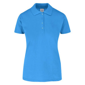 Women Polo Shirt Sky Blue