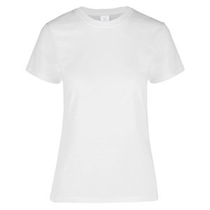 Women Round Neck T Shirt White