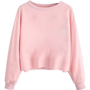Crop Tops Sweatshirts Pink