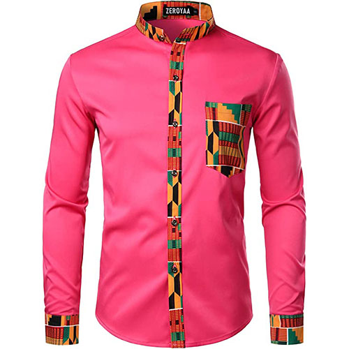 Pink Longsleeves mens shirt