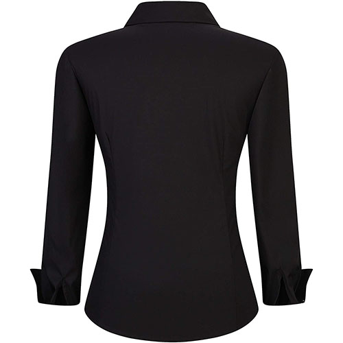 Women ¾  Sleeve Shirt Black - Image 2