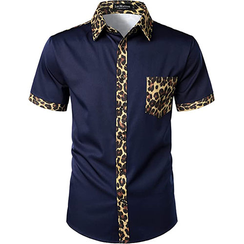 Ankara Navy Blue Shirt