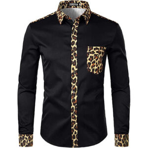 Ankara Black Long Sleeves Shirts
