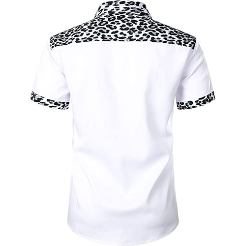 Ankara Men's Shirt Short Sleeves Black - Image 2
