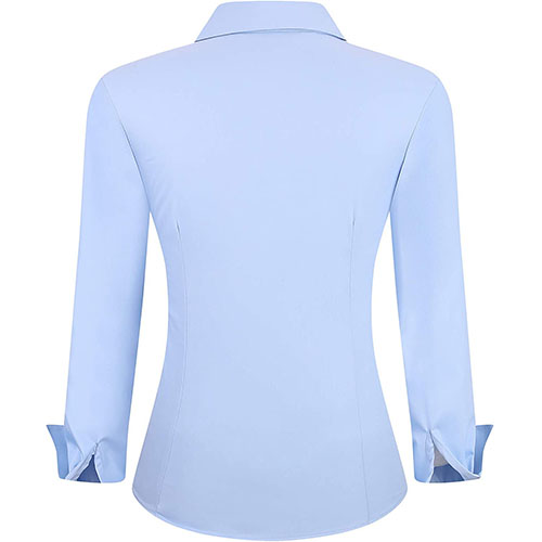 Women ¾  Sleeve Shirt Light Blue - Image 2