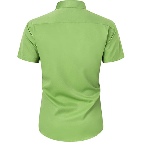 Men's Shirt Short Sleeves Light Green - Image 2
