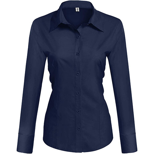 Navy Blue Blouse
