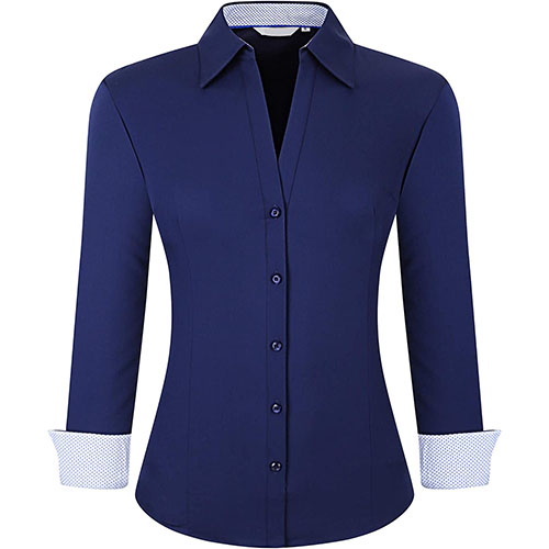 Navy Blue Women Blouse