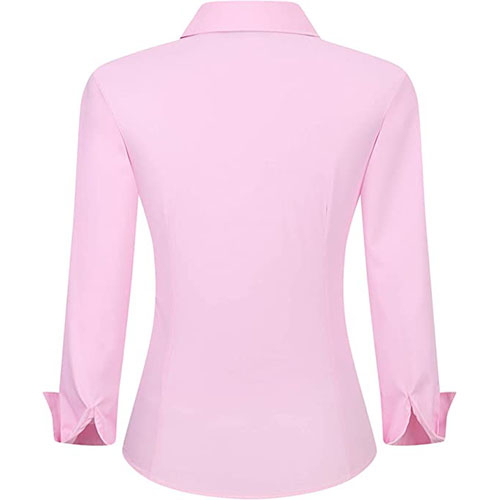 Women ¾  Sleeve Shirt Pink - Image 2