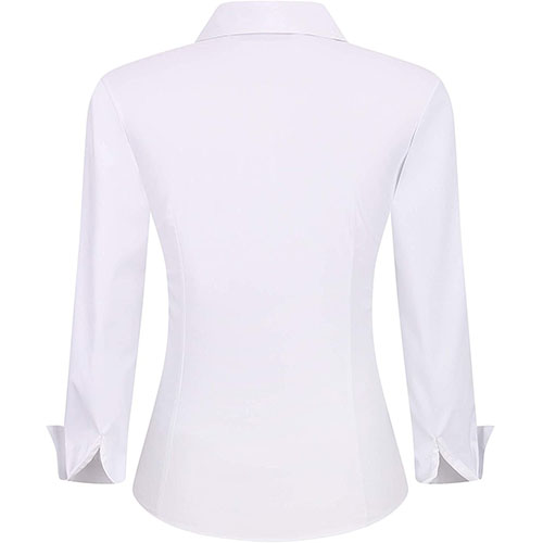 Women ¾  Sleeve Shirt White - Image 2